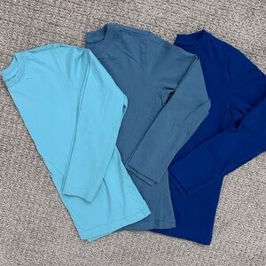 Primary kids long sleeve classic tee, bundle of 3, sz 8-9